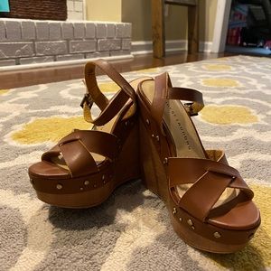 Chinese Laundry Wedges in brown